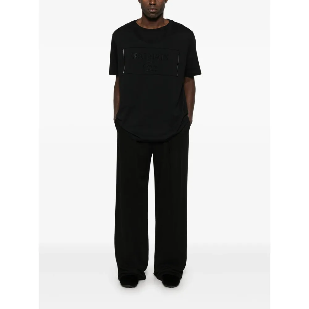 Balmain Black Crew Neck T-Shirt sold by Lord & Taylor product image thumbnail 4