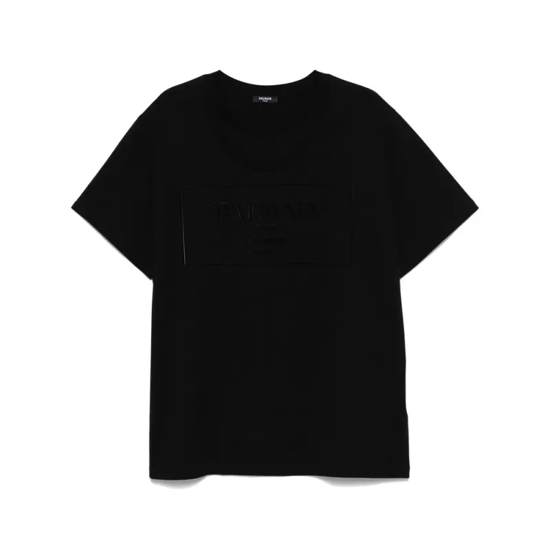 Balmain Black Crew Neck T-Shirt sold by Lord & Taylor
