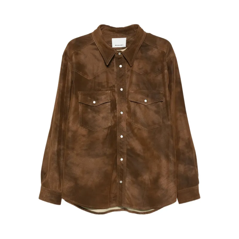 Isabel Marant Tobacco Brown Shirt sold by Lord & Taylor