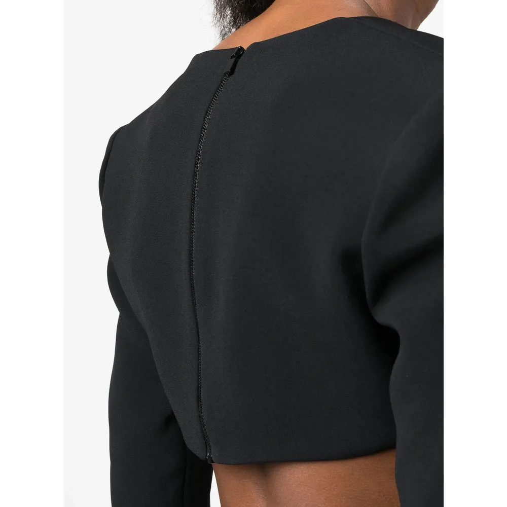 David Koma Black Plunging Top sold by Lord & Taylor product image thumbnail 2