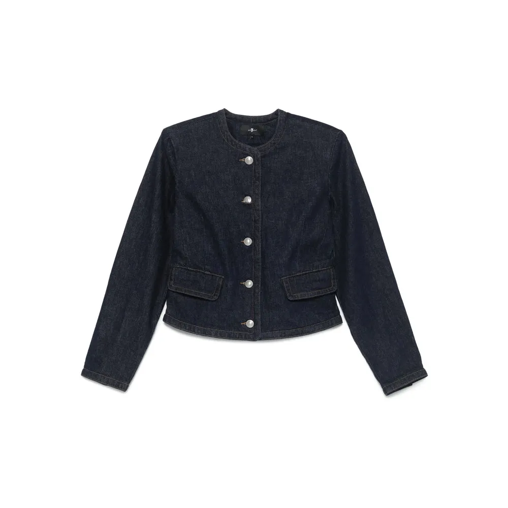 Denim Jacket in Dark Blue sold by Lord & Taylor