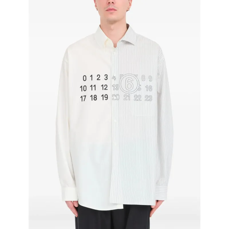 Shirt with Signature Numbers Motif made by Maison Margiela