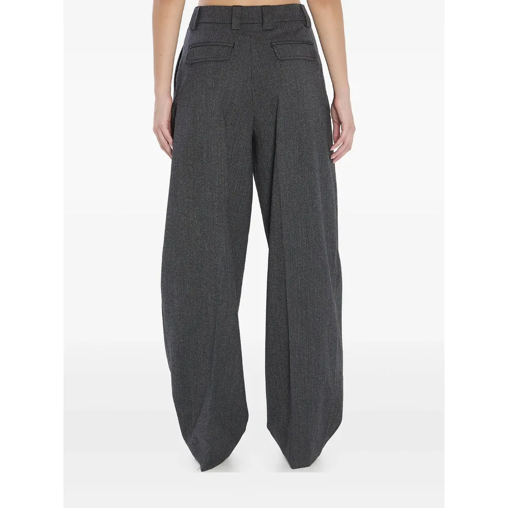 Dark Grey Front Pleat Trousers sold by Lord & Taylor product image thumbnail 4