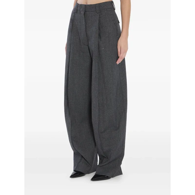 Dark Grey Front Pleat Trousers sold by Lord & Taylor