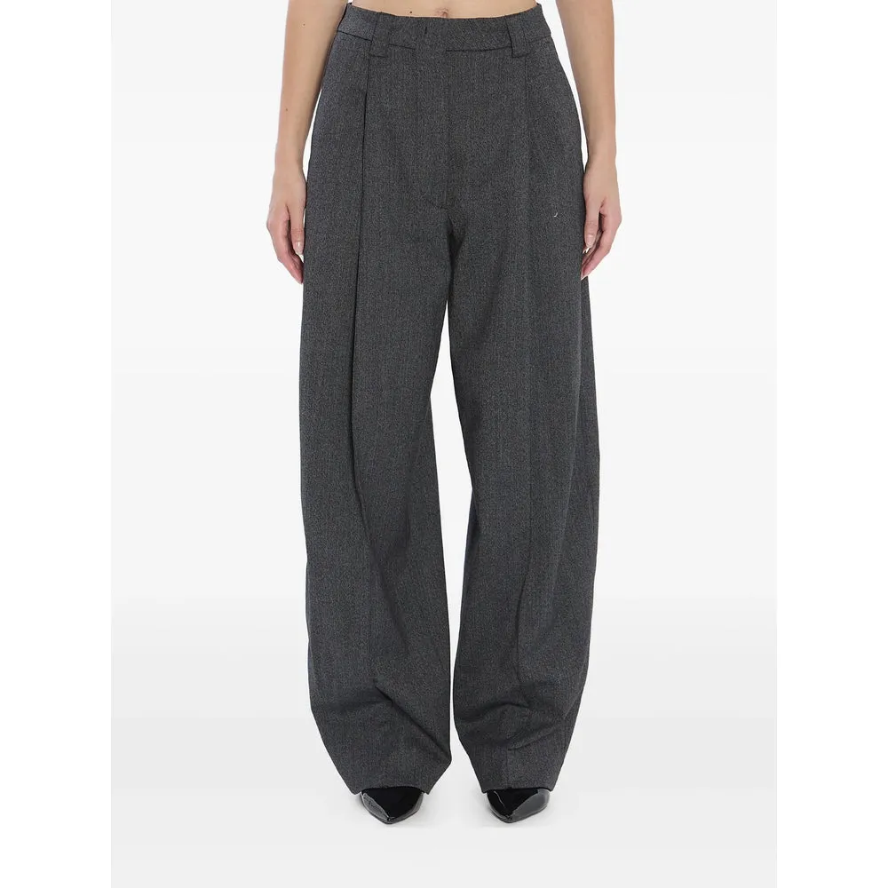 Dark Grey Front Pleat Trousers sold by Lord & Taylor product image thumbnail 2