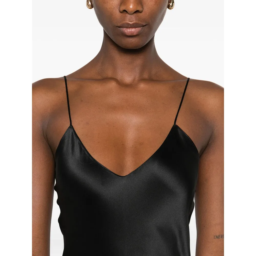 Nili Lotan Black Silk Midi Dress sold by Lord & Taylor product image thumbnail 3