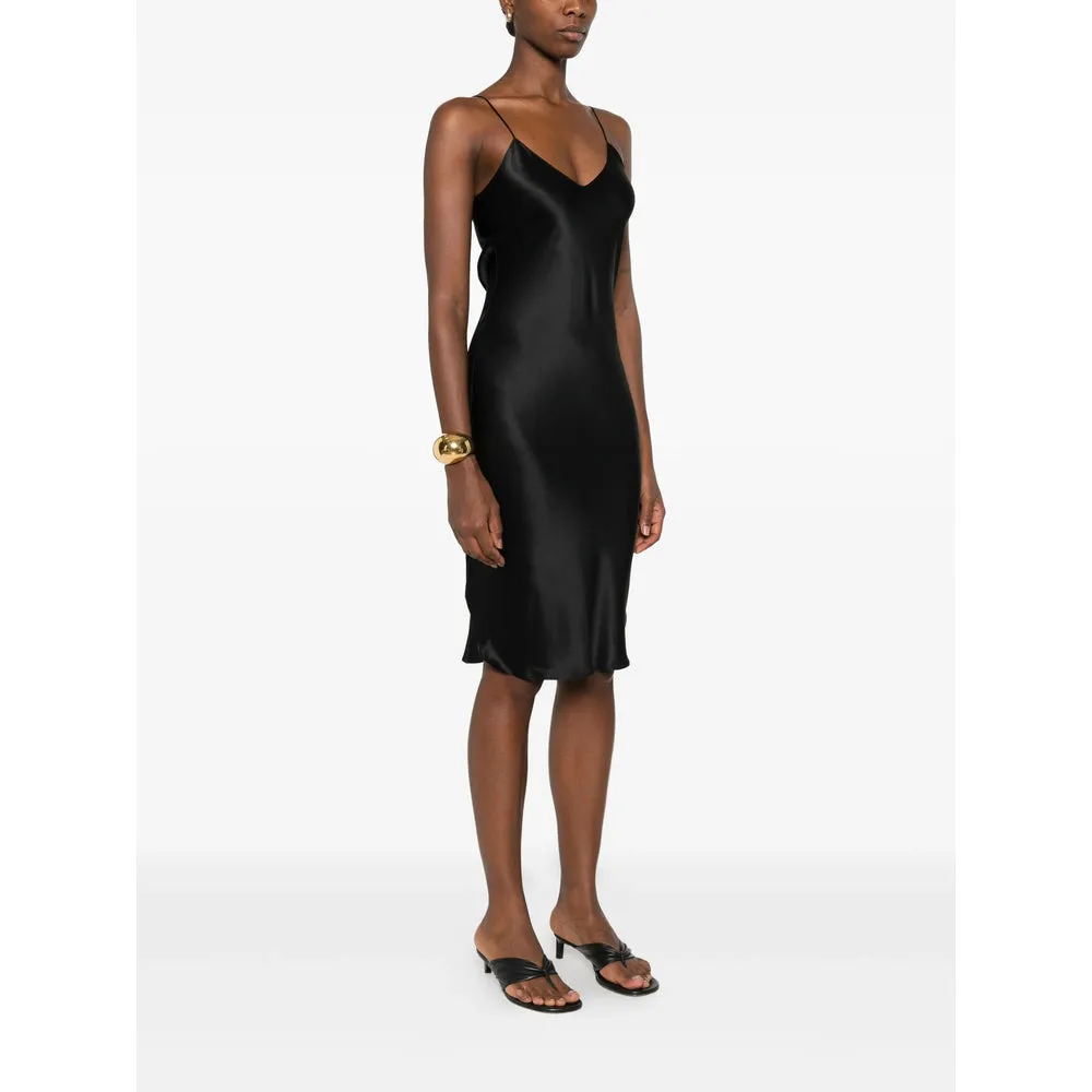 Nili Lotan Black Silk Midi Dress sold by Lord & Taylor product image thumbnail 5