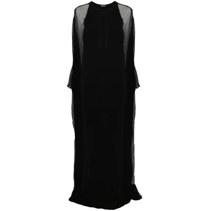 Tom Ford Black Stretch-Silk Dress made by Tom Ford
