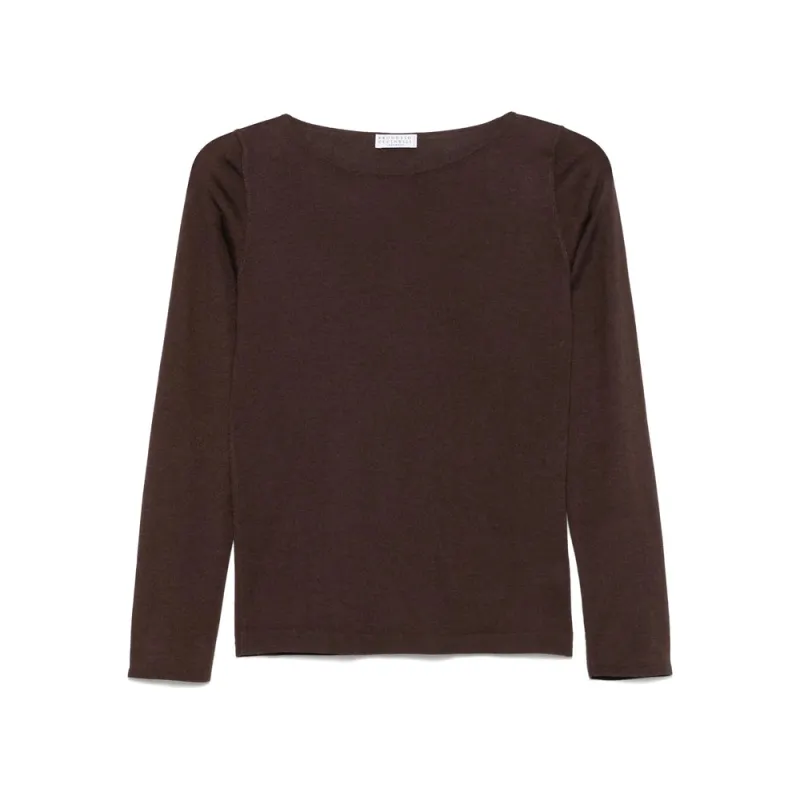 Brunello Cucinelli Coffee Brown Sweater sold by Lord & Taylor