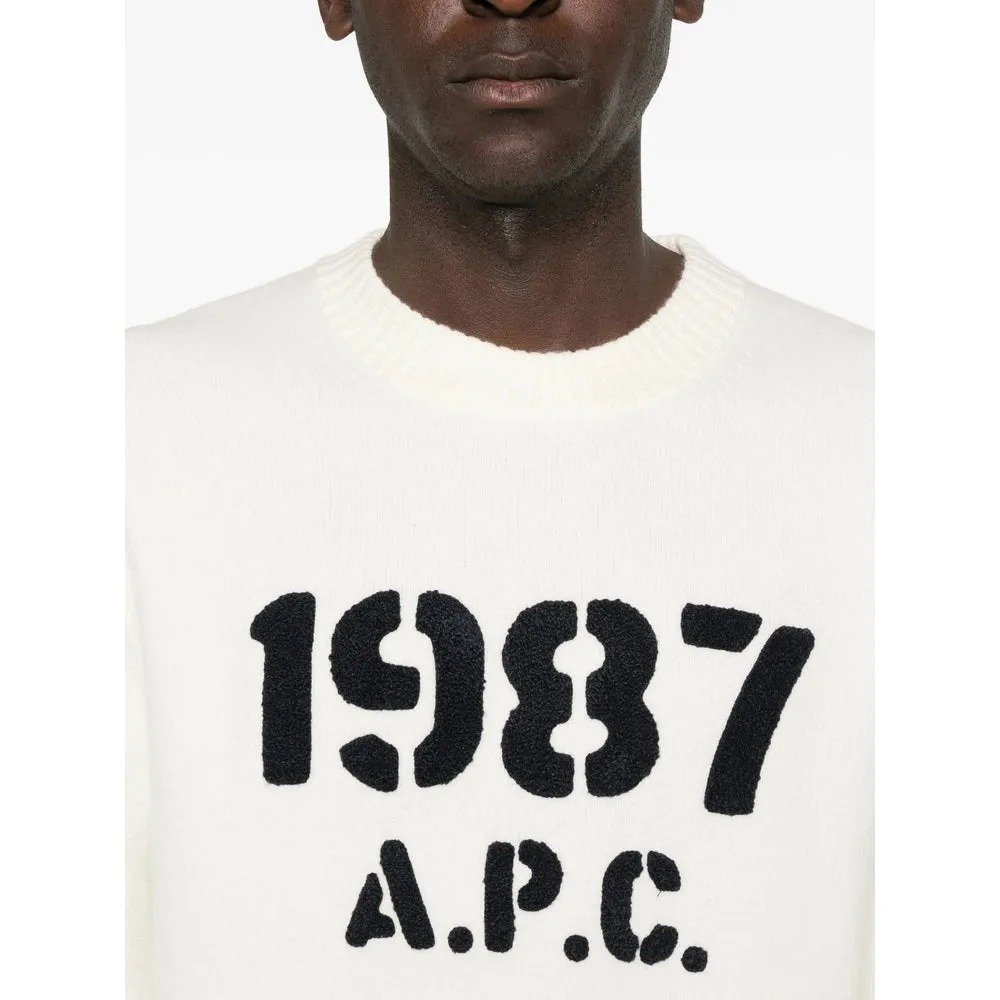 A.P.C. Off-White Graphic Sweater sold by Lord & Taylor product image thumbnail 4