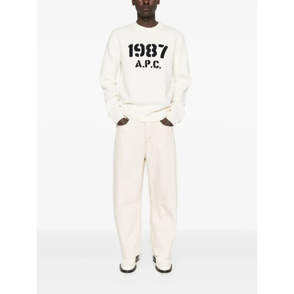 A.P.C. Off-White Graphic Sweater sold by Lord & Taylor product image thumbnail 5