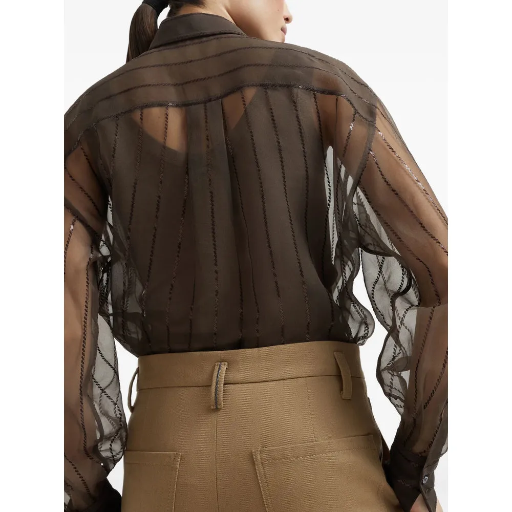 Brunello Cucinelli High-Waisted Trousers sold by Lord & Taylor product image thumbnail 5