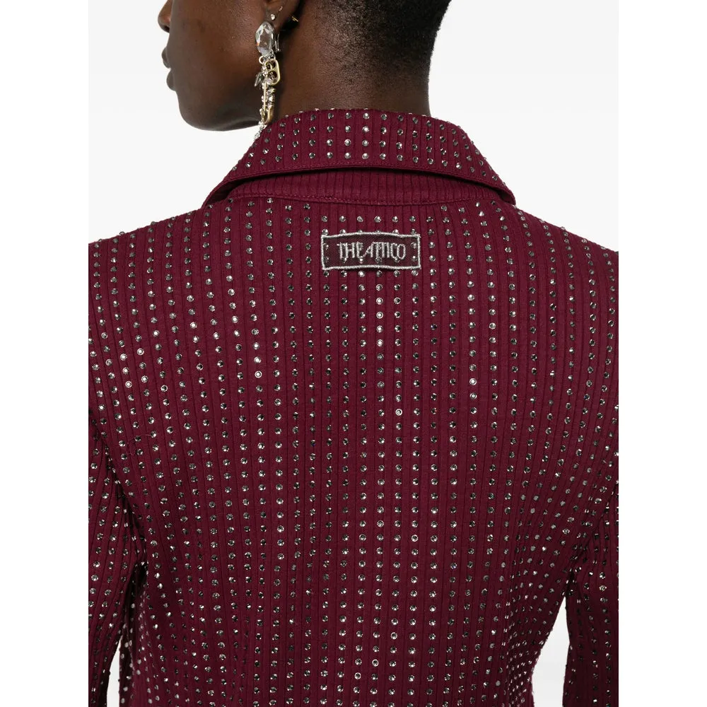 Burgundy Crystal Embellished Dress sold by Lord & Taylor product image thumbnail 3