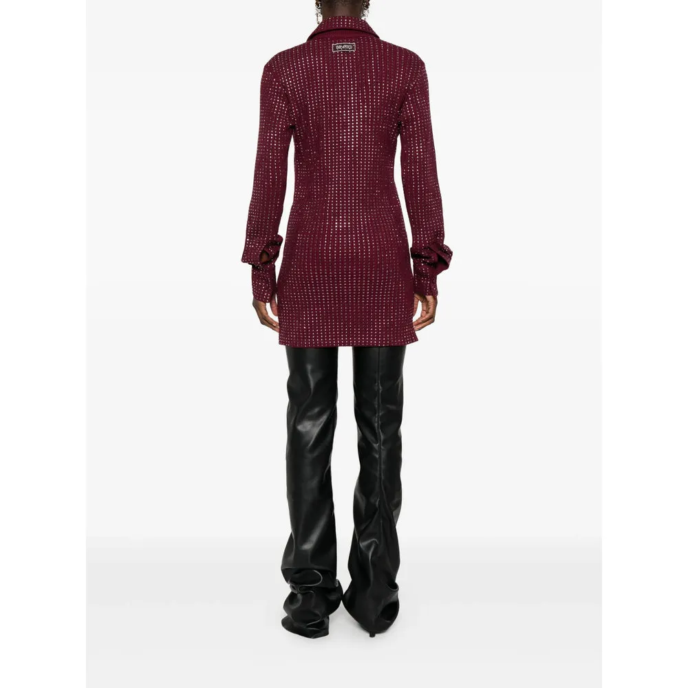 Burgundy Crystal Embellished Dress sold by Lord & Taylor product image thumbnail 4