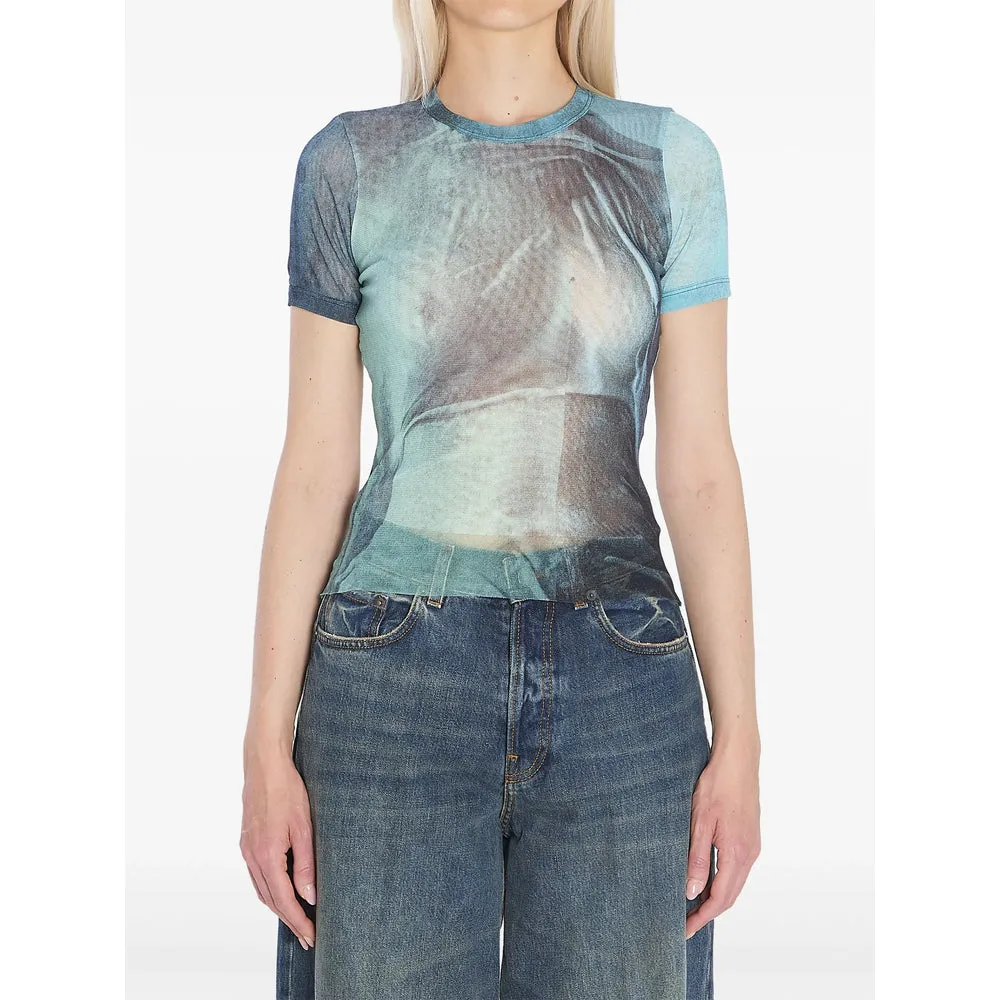 Jean Paul Gaultier Light Blue Top sold by Lord & Taylor