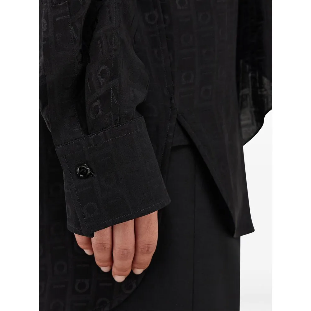 Black Silk Shirt with Sash Detail sold by Lord & Taylor product image thumbnail 3