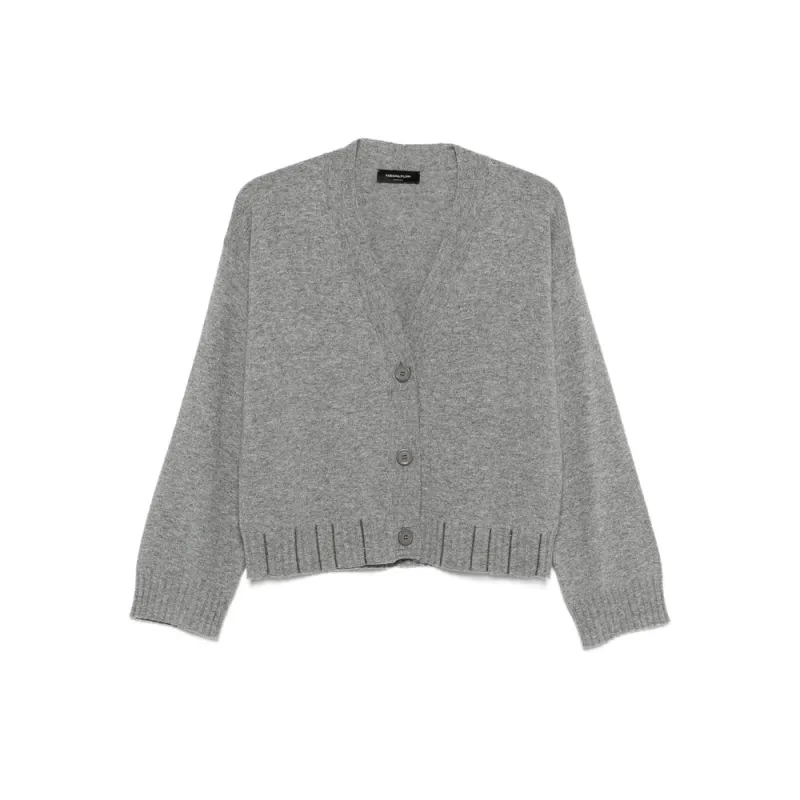 Fabiana Filippi Grey V-Neck Sweater sold by Lord & Taylor