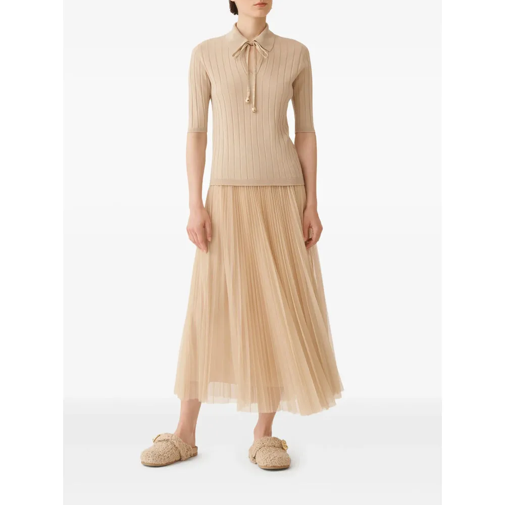 Beige Ribbed Knit Sweater sold by Lord & Taylor product image thumbnail 5