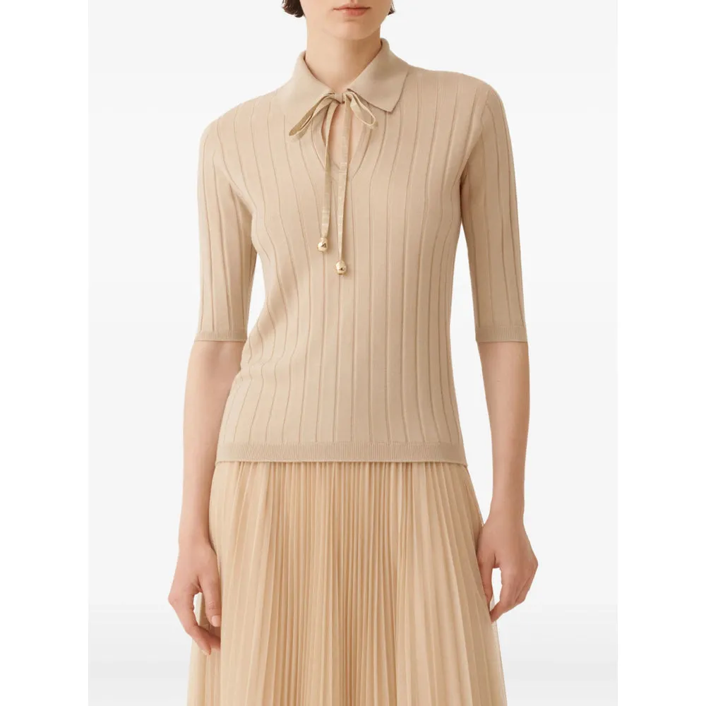 Beige Ribbed Knit Sweater sold by Lord & Taylor product image thumbnail 2