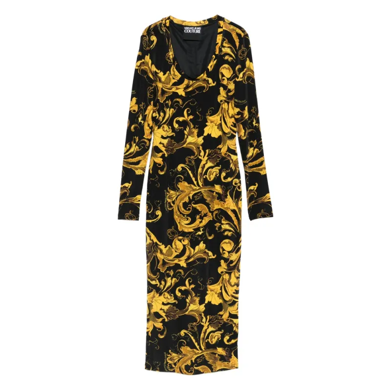 Versace Jeans Couture Black Midi Dress sold by Lord & Taylor