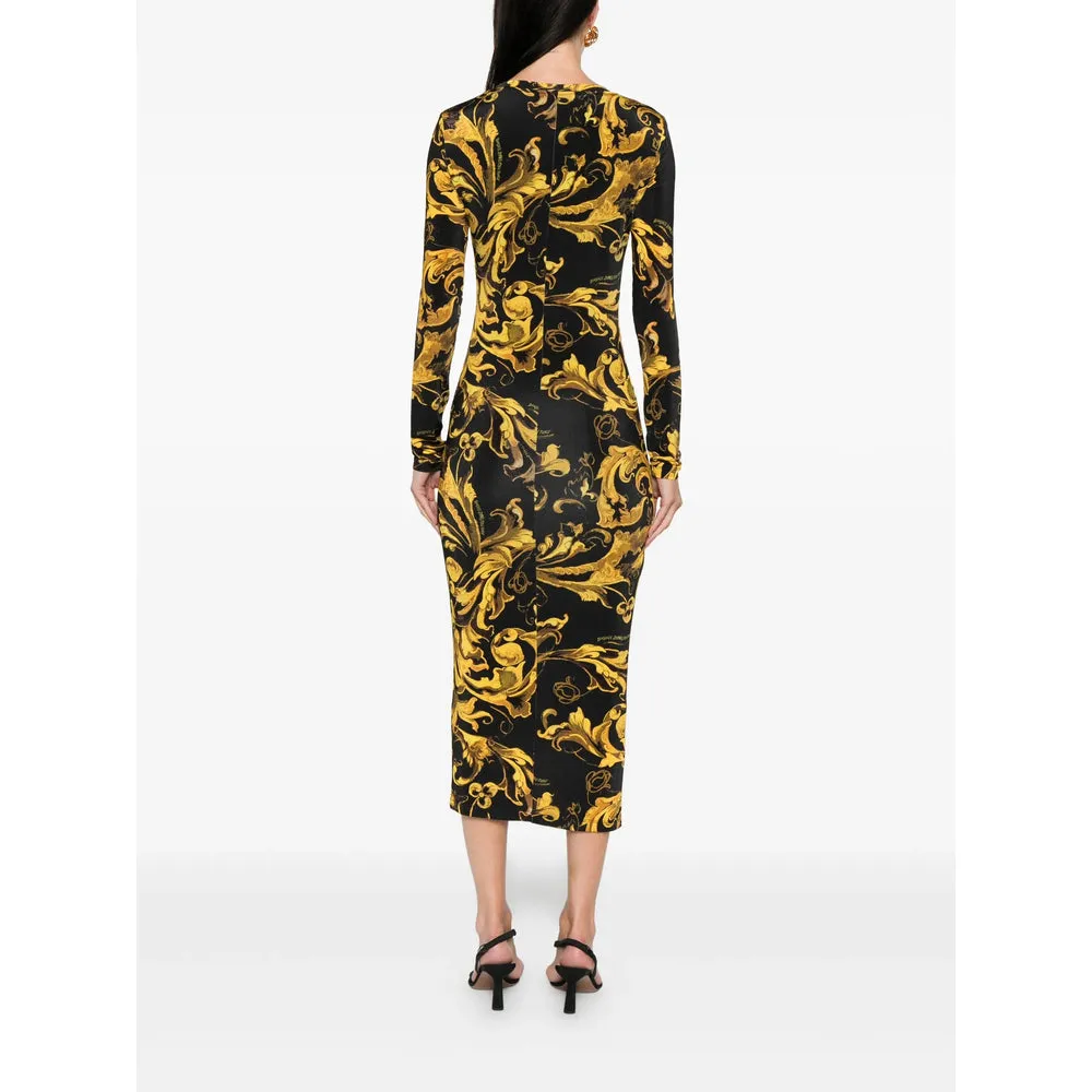 Versace Jeans Couture Black Midi Dress sold by Lord & Taylor product image thumbnail 2