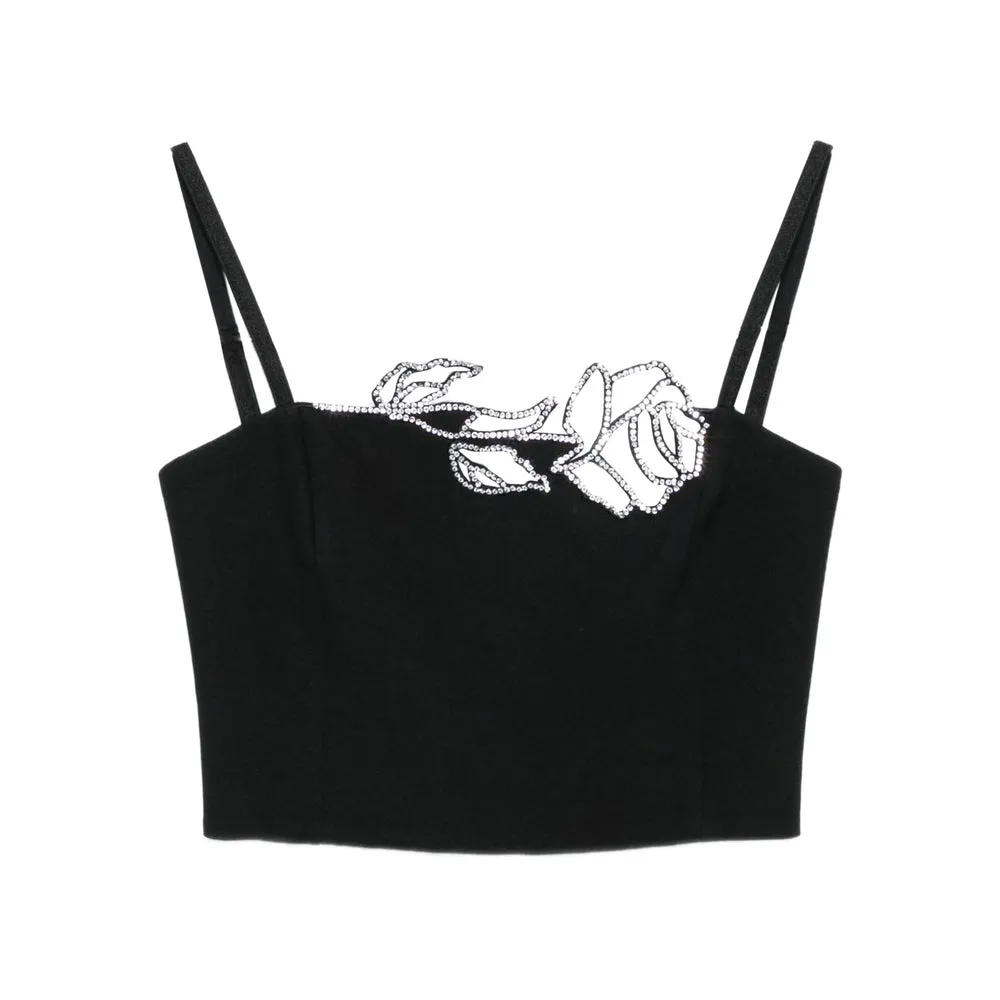 Blumarine Black Spaghetti Strap Top sold by Lord & Taylor
