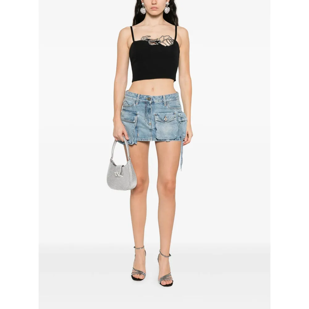 Blumarine Black Spaghetti Strap Top sold by Lord & Taylor product image thumbnail 5