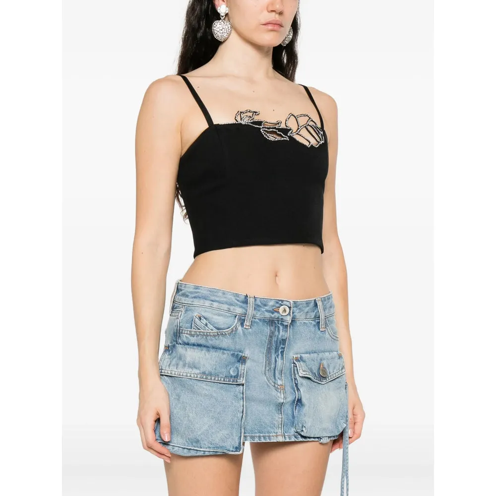 Blumarine Black Spaghetti Strap Top sold by Lord & Taylor product image thumbnail 2