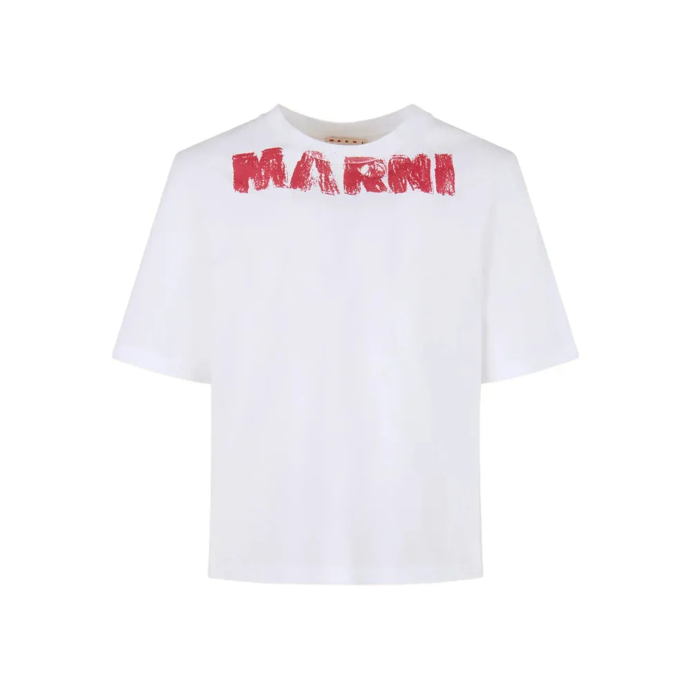 Marni Logo Embroidered T-Shirt sold by Lord & Taylor