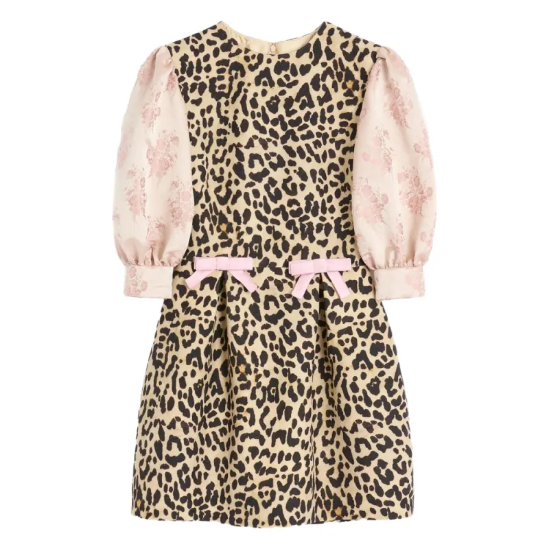 Floral Dress with Puff Sleeves made by Valentino