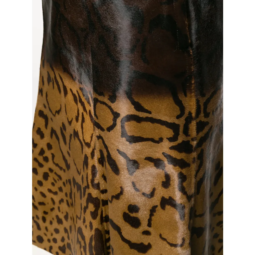 Ferragamo Animal Print Leather Skirt sold by Lord & Taylor product image thumbnail 5