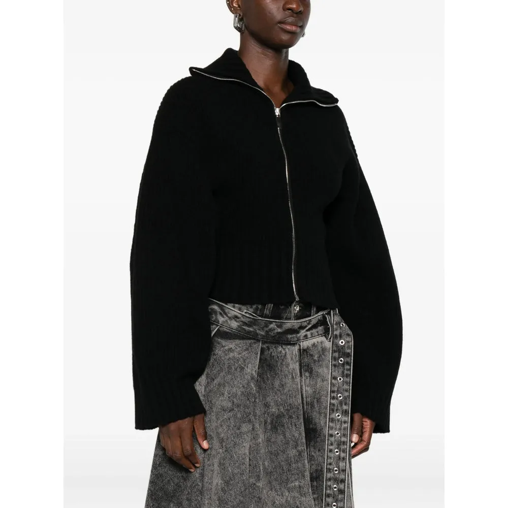 The Attico Black Cropped Sweater sold by Lord & Taylor product image thumbnail 2