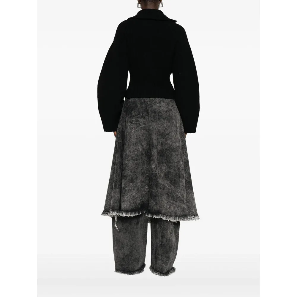 The Attico Black Cropped Sweater sold by Lord & Taylor product image thumbnail 3