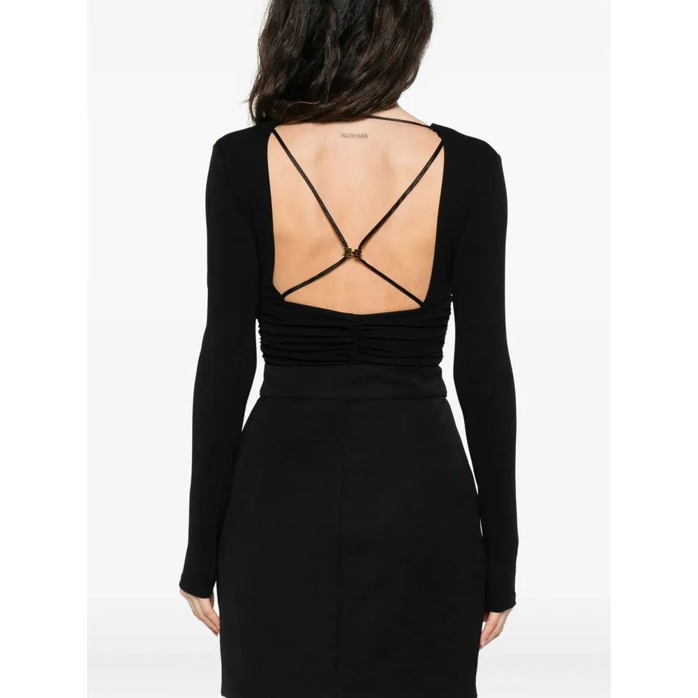 Elisabetta Franchi Black Bodysuit sold by Lord & Taylor product image thumbnail 2