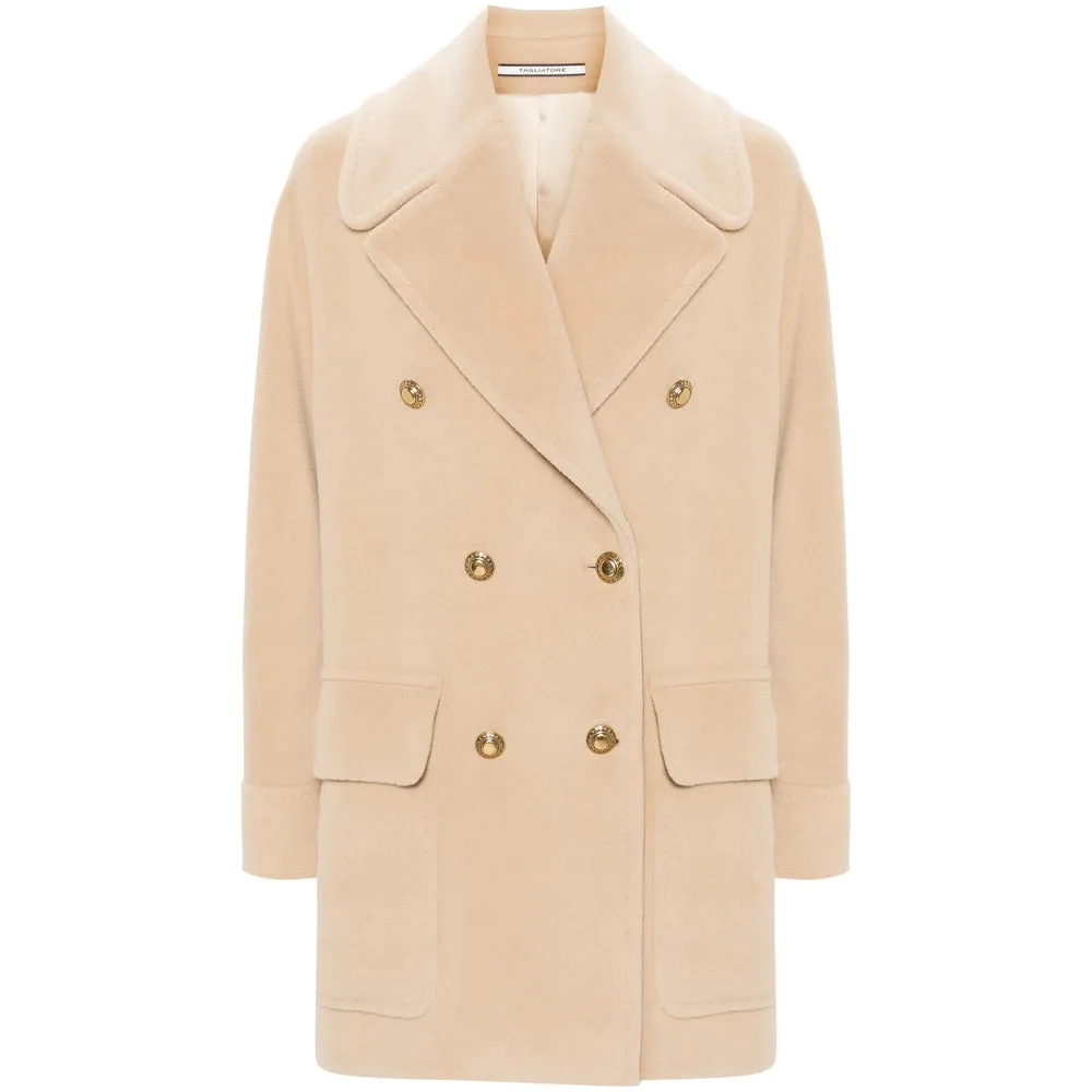 Light Brown Angora-Wool Blend Coat sold by Lord & Taylor