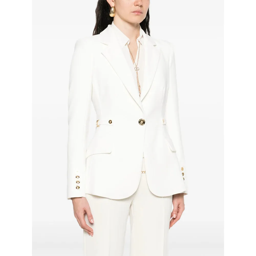 Elisabetta Franchi White Blazer sold by Lord & Taylor product image thumbnail 5