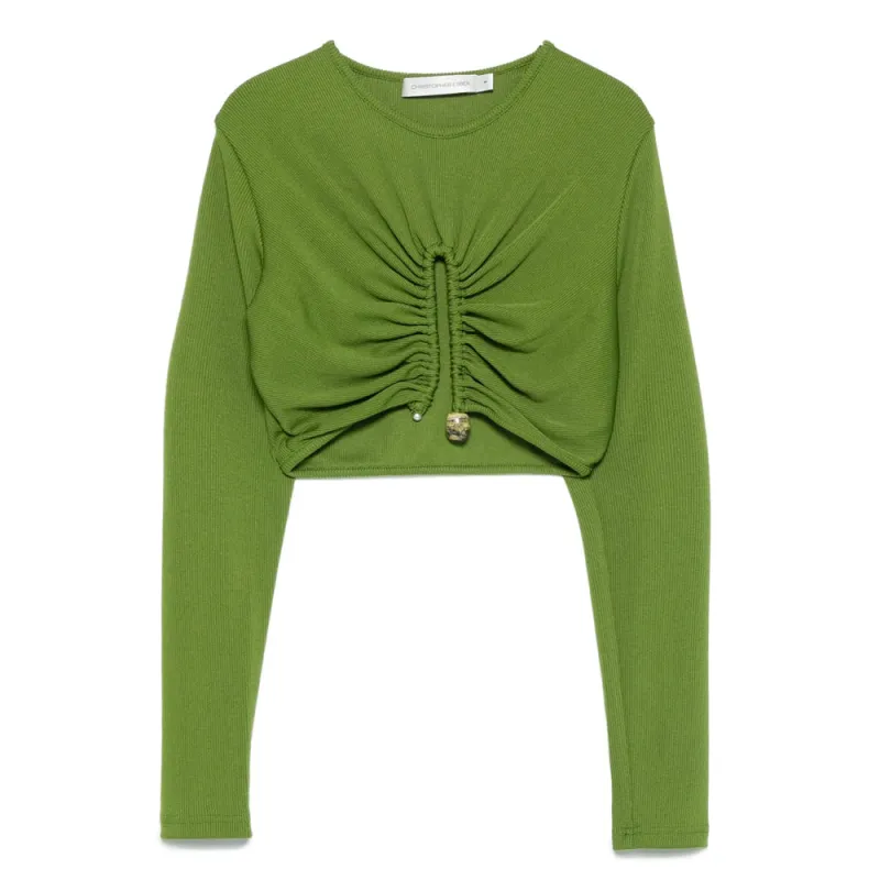 Christopher Esber Ribbed Top sold by Lord & Taylor