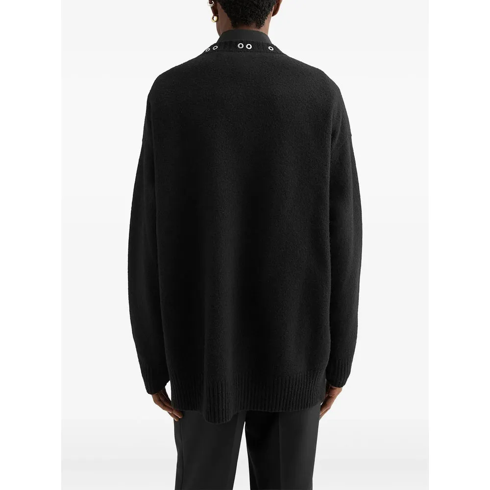 Jil Sander Black Crew Neck Sweater sold by Lord & Taylor product image thumbnail 4