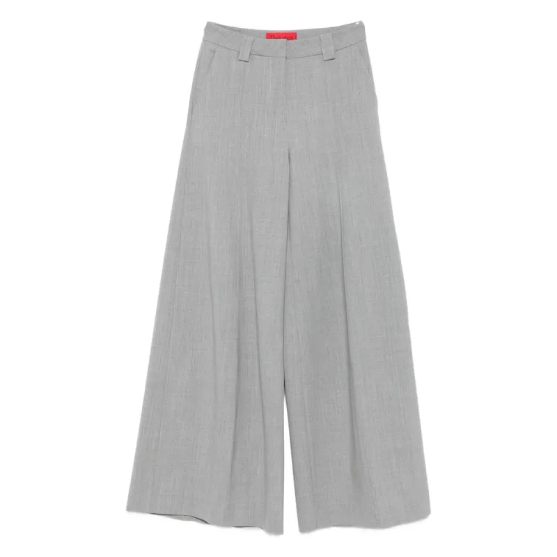 TheLatest Grey Pleated Wide Leg Trousers sold by Lord & Taylor