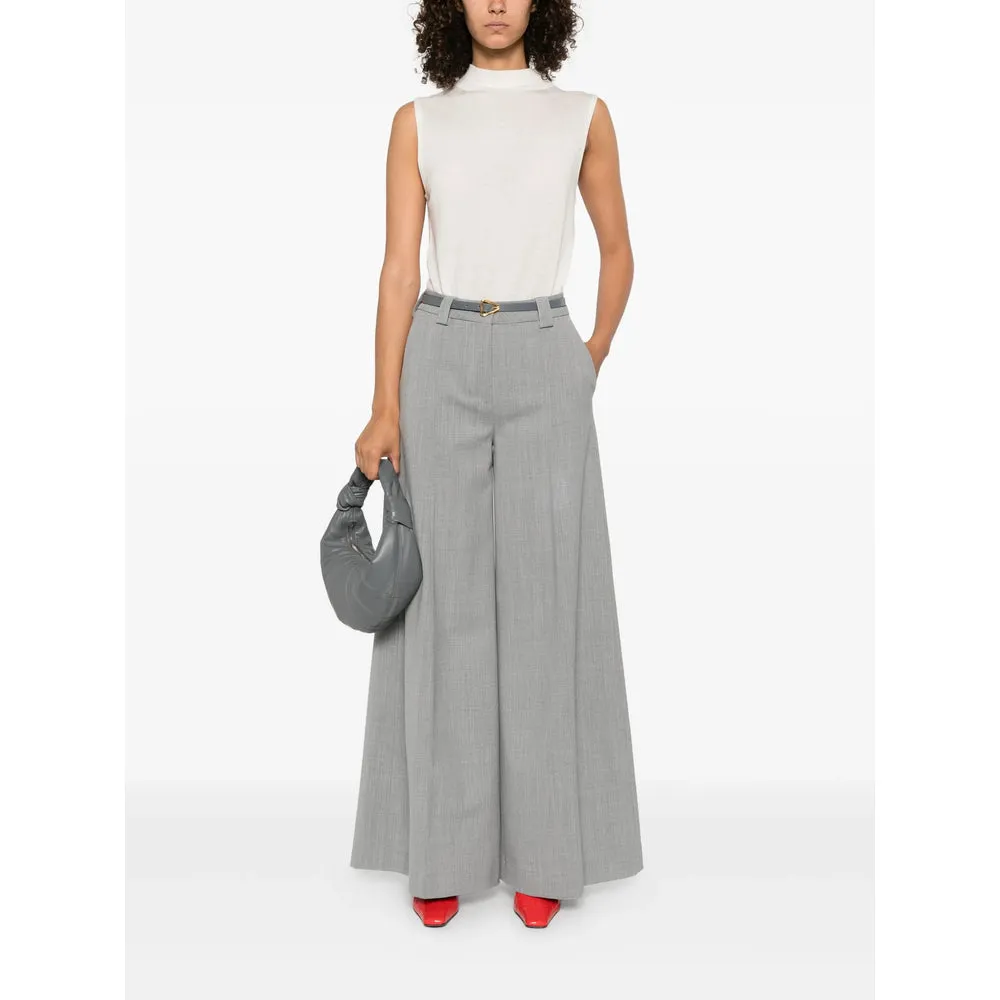 TheLatest Grey Pleated Wide Leg Trousers sold by Lord & Taylor product image thumbnail 5