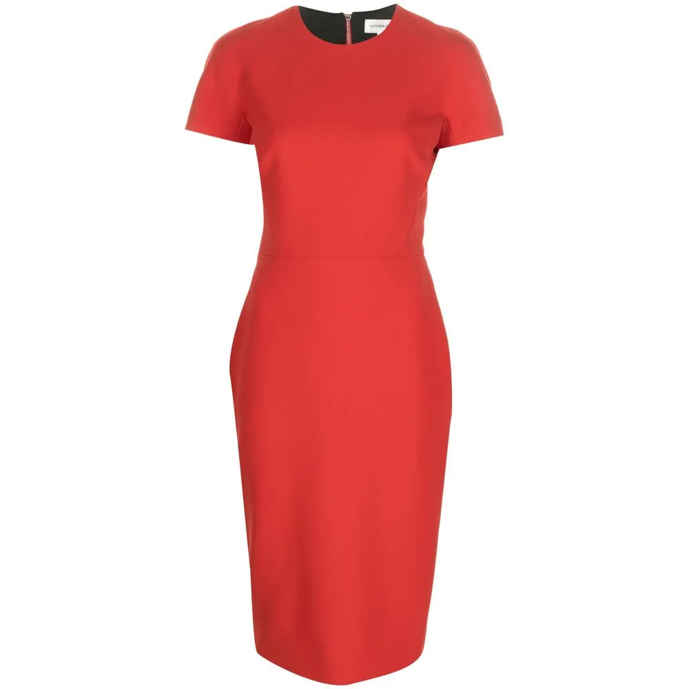 Victoria Beckham Bright Red Dress sold by Lord & Taylor