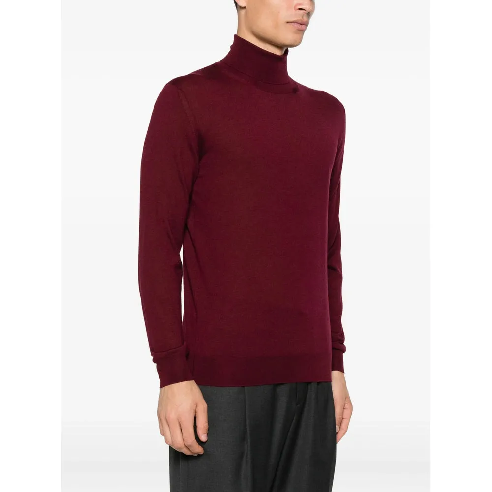 Burgundy Roll Neck Sweater sold by Lord & Taylor product image thumbnail 3