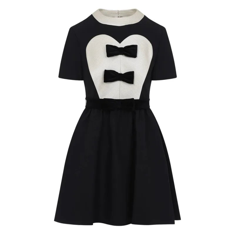Valentino Black Dress with Bow Detailing made by Valentino