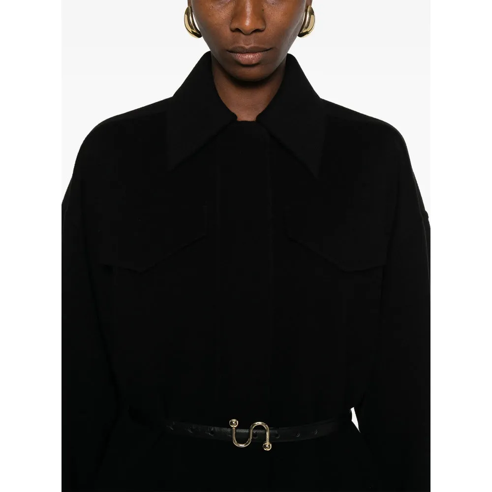 Sportmax Black Wool Coat sold by Lord & Taylor product image thumbnail 3