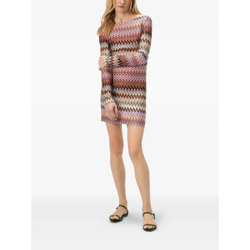 Missoni Brown Long Sleeve Dress sold by Lord & Taylor product image thumbnail 4