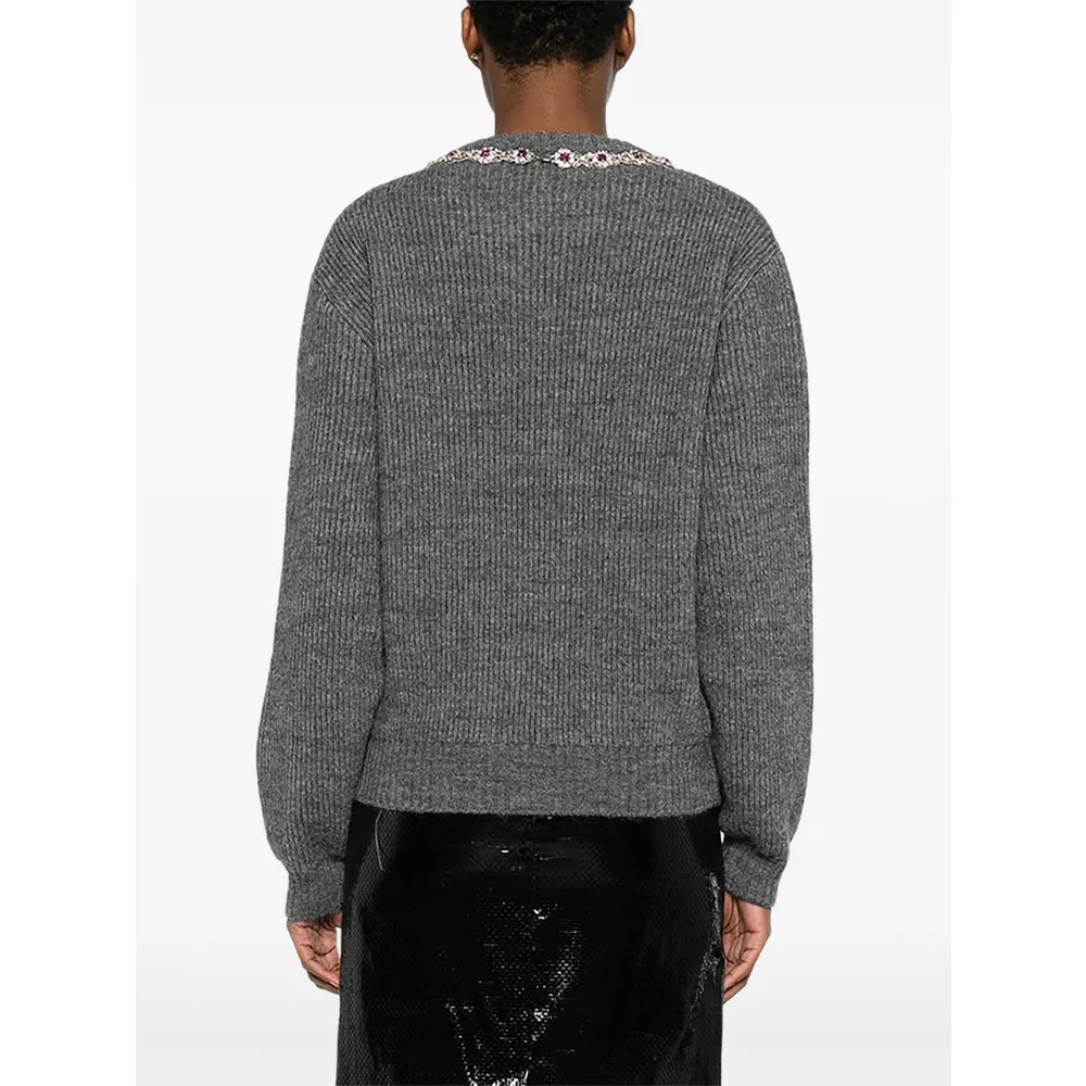 Moschino Grey Sweater with Jewel Embellishment sold by Lord & Taylor product image thumbnail 4