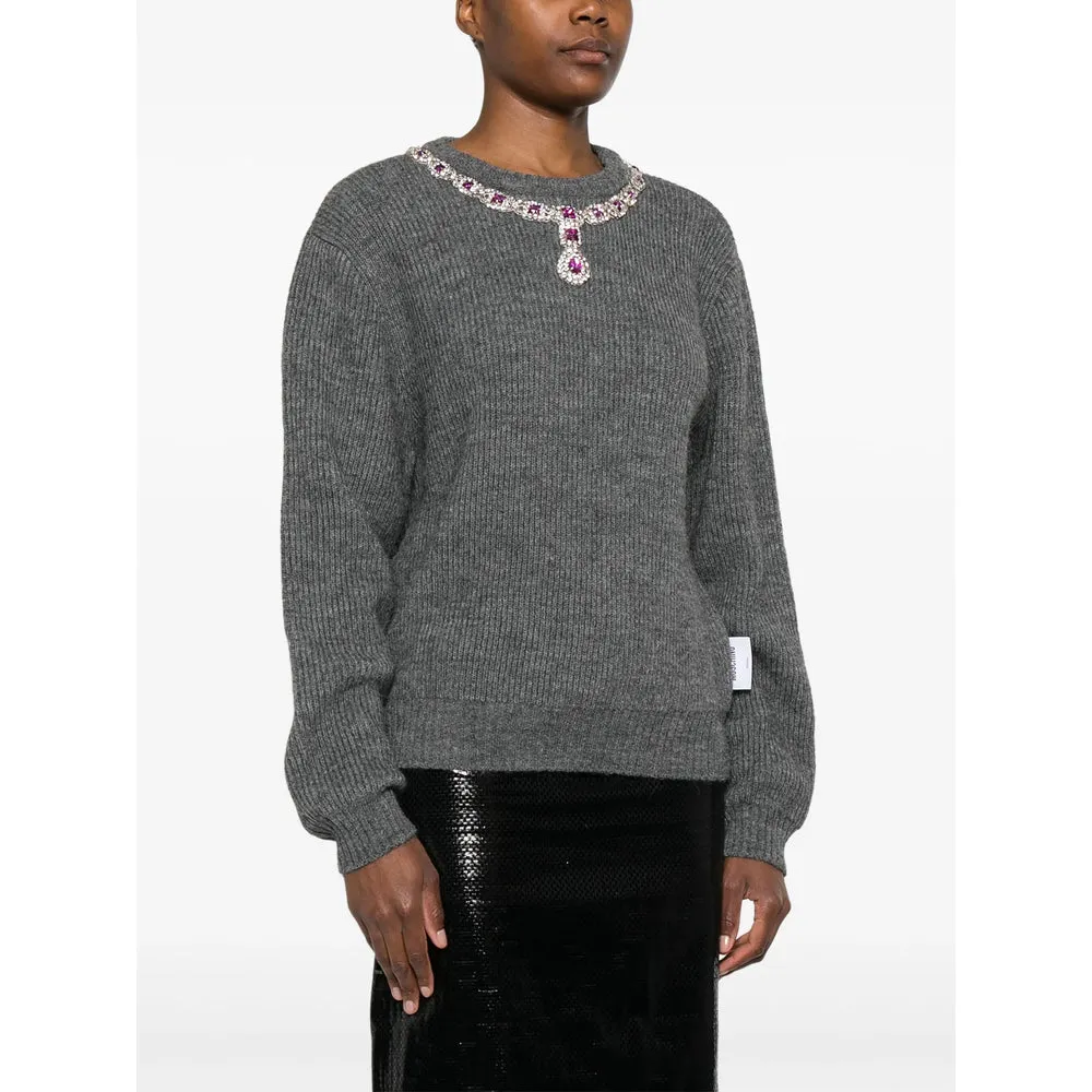 Moschino Grey Sweater with Jewel Embellishment sold by Lord & Taylor product image thumbnail 5