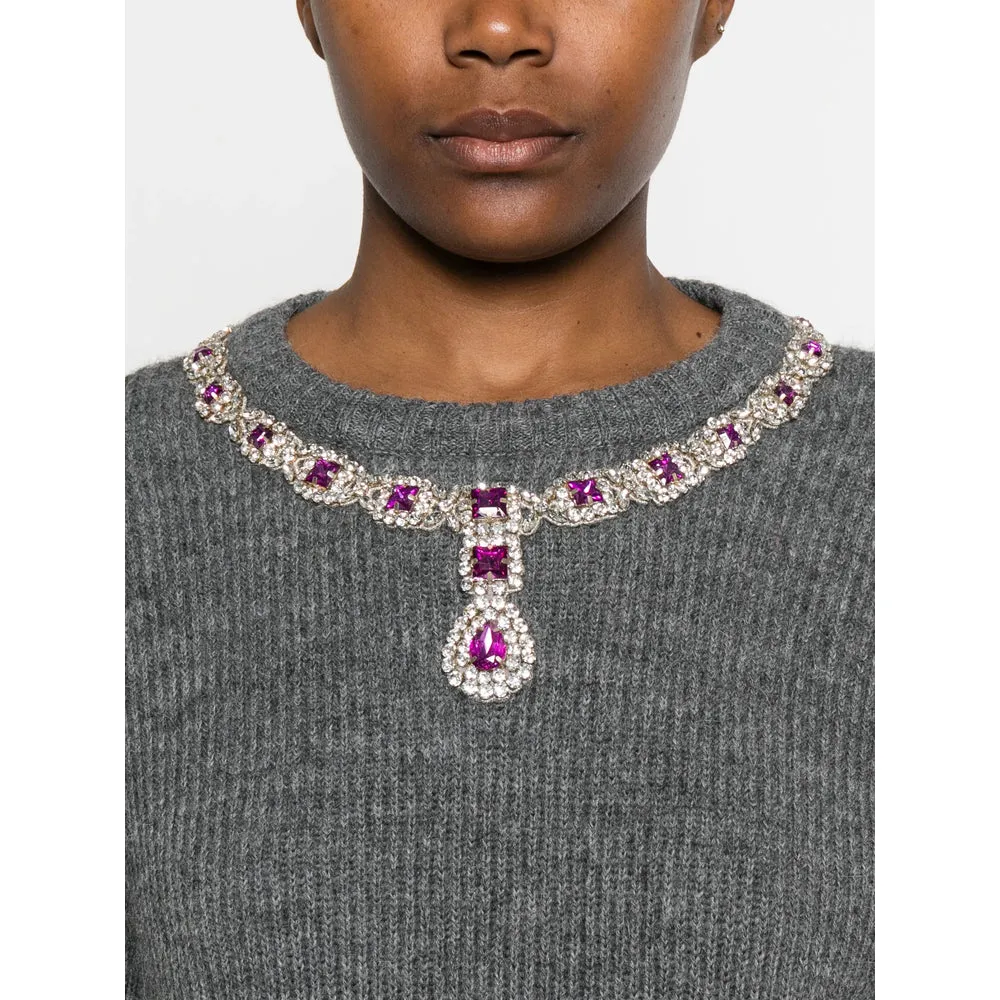 Moschino Grey Sweater with Jewel Embellishment sold by Lord & Taylor product image thumbnail 2