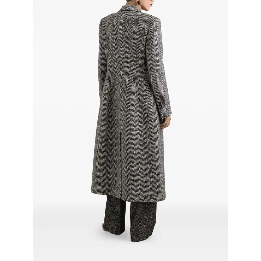 Dolce & Gabbana Grey Herringbone Coat sold by Lord & Taylor product image thumbnail 2