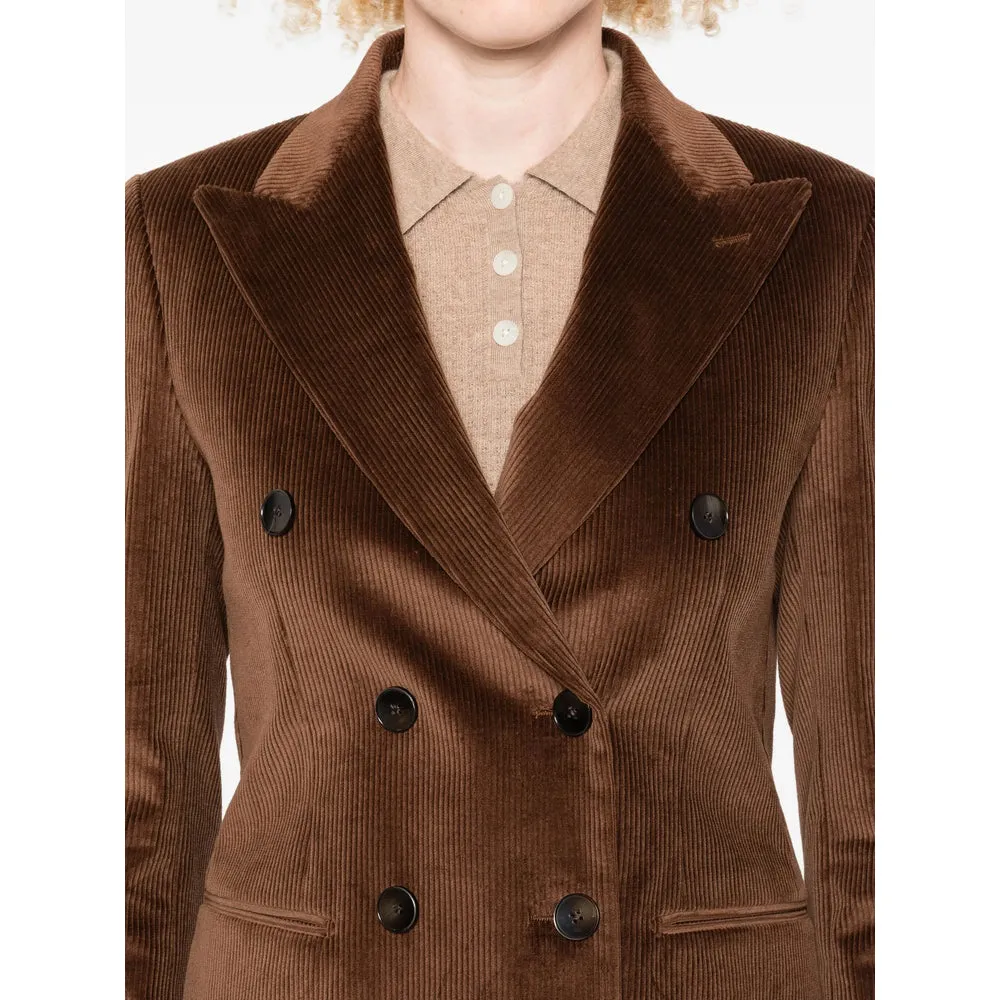 Brown Corduroy Double-Breasted Jacket sold by Lord & Taylor product image thumbnail 4